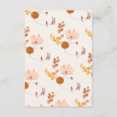 Cartons Réponse Mariage botanique de crème et cuivre (Dos)