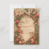 Cartons Réponse Mariage Botanique de Verger Frais (Devant)