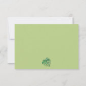 Cartons Réponse Mariage botanique du feuillage tropical (Dos)