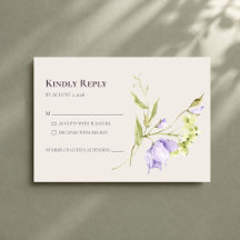 Mariage botanique minimaliste lavande vert