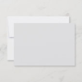 Cartons Réponse Mariage Botanique Rose Romantique Chic Français (Dos)