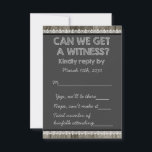 Cartons Réponse Mariage campagnard de tableau de bord rustique en<br><div class="desc">Fun noir et blanc vieil école grange bois et mariage campagnard de tableau noir modèle RSVP. Ce mariage en bois de grange et en tableau noir RSVP ajoutera une touche de grossesse à l'ancienne!</div>