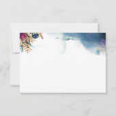 Cartons Réponse Mariage céleste élégant entièrement personnalisabl (Dos)