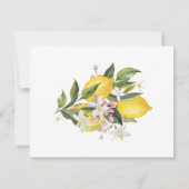 Cartons Réponse Mariage Citron Méditerranéen (Dos)