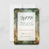 Cartons Réponse Mariage Classique avec Cadre Orné (Devant)