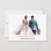 Cartons Réponse Mariage classique Boho Floral (Devant)