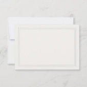 Cartons Réponse Mariage Classique Moderne Romance Formel Triple Éc (Dos)
