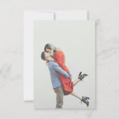 Cartons Réponse Mariage Code QR Photo Simple Moderne (Dos)