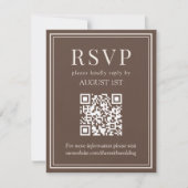 Cartons Réponse Mariage Code QR Récolte de Famille (Devant)