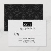 Cartons Réponse Mariage contemporain chic (Devant / Derrière)