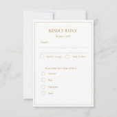 Cartons Réponse Mariage croisé arménien moderne et élégant (Dos)