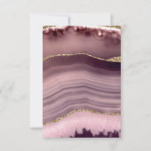 Cartons Réponse Mariage d'âge de couleur blanche et d'or (Dos)