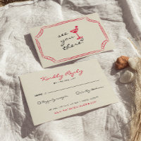 Mariage d'amusement Whimsical Rétro dessiné à la m