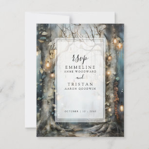 Cartons Réponse Mariage dans une forêt enchantée