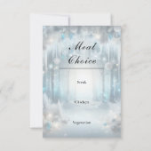 Cartons Réponse Mariage dans une forêt enneigée scintillante (Dos)