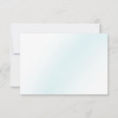 Cartons Réponse Mariage d'aquarelle bleu (Dos)