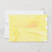 Cartons réponse | Mariage d'aquarelle de citron de (Dos)
