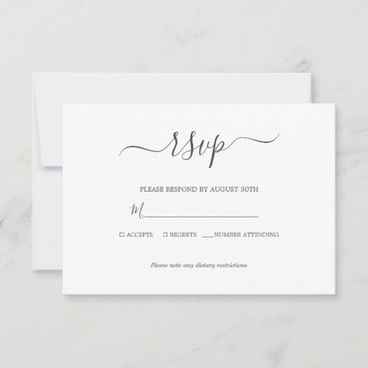 Cartons Réponse Mariage d'aquarelle de fleurs végétales toscanes (Devant)