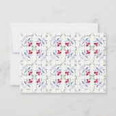 Cartons Réponse Mariage d'aquarelle de porte marocaine tropicale (Dos)