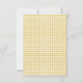 Cartons Réponse Mariage d'aquarelle de tournesol jaune (Dos)