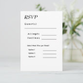 Cartons Réponse Mariage d'aquarelle florale (Debout devant)