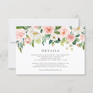 Cartons Réponse Mariage d'aquarelle romantique