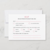 Cartons Réponse Mariage d'art botanique du lys d'Afrique de la clo (Devant)