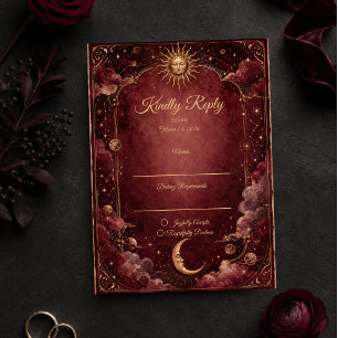 Cartons Réponse Mariage d'Astrologie Céleste Lunatique