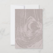 Cartons Réponse Mariage d'automne classique moderne en bois rustiq (Dos)