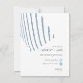 Cartons Réponse Mariage de bloc de couleur - ID d'hiver 740 (Dos)