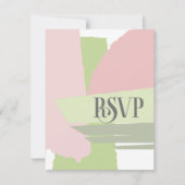 Cartons Réponse Mariage de blocs de couleurs - ID740 (Devant)