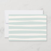 Cartons Réponse Mariage de cadre ondulé vert Doodle (Dos)