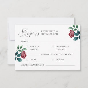 Cartons Réponse Mariage de calligraphie gris argent Rose