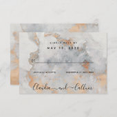 Cartons Réponse Mariage de carrière de cuivre Pas de choix de repa (Devant / Derrière)