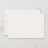 Cartons Réponse Mariage de code QR de courbe Wavy simple (Dos)