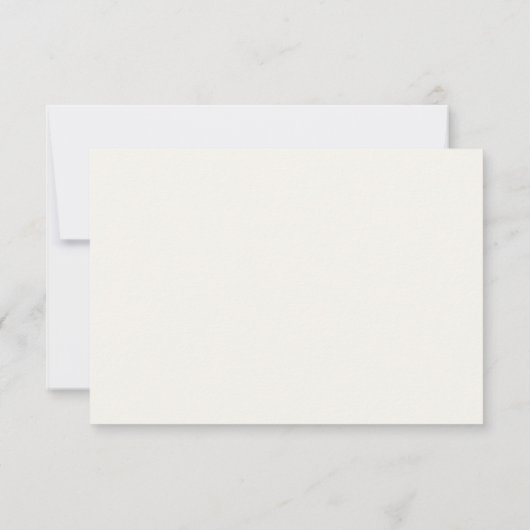 Cartons Réponse Mariage de code QR de courbe Wavy simple (Dos)