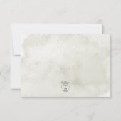 Cartons Réponse Mariage de coeur Soft Sunflower Boho (Dos)