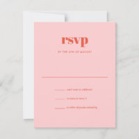 Mariage de correspondance moderne rose orange tend