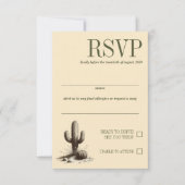 Cartons Réponse Mariage de couple dans un canyon tout-terrain (Devant)