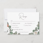 Cartons Réponse Mariage de courroie vert de rouille minimale (Devant)