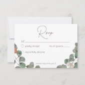 Cartons Réponse Mariage de courroie vert de rouille minimale (Devant)