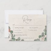 Cartons Réponse Mariage de courroie vert de rouille minimale (Devant)