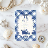 Mariage de croisière bleu marine