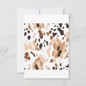 Cartons Réponse Mariage de ferme - Vachette (Devant)