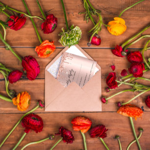 Cartons Réponse Mariage de Fête des mariées de Parties scintillant