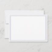 Cartons Réponse Mariage de feuillage vert chic Script (Dos)