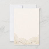 Cartons Réponse Mariage de fleurs de pêche rustique (Dos)