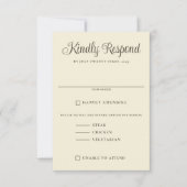 Cartons Réponse Mariage de forêt aquarelle (Devant)