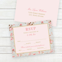 Mariage de jardin floral rose gold vintage