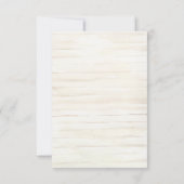 Cartons Réponse Mariage de jardin rustique Cottage (Dos)